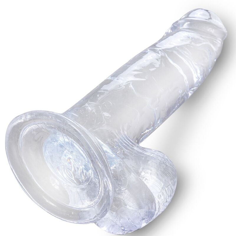King Cock Clear Realistic Penis With Balls 15.2 Cm Transparent | Niks.fi verkkokauppa