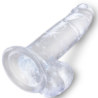King Cock Clear Realistic Penis With Balls 15.2 Cm Transparent | Niks.fi verkkokauppa
