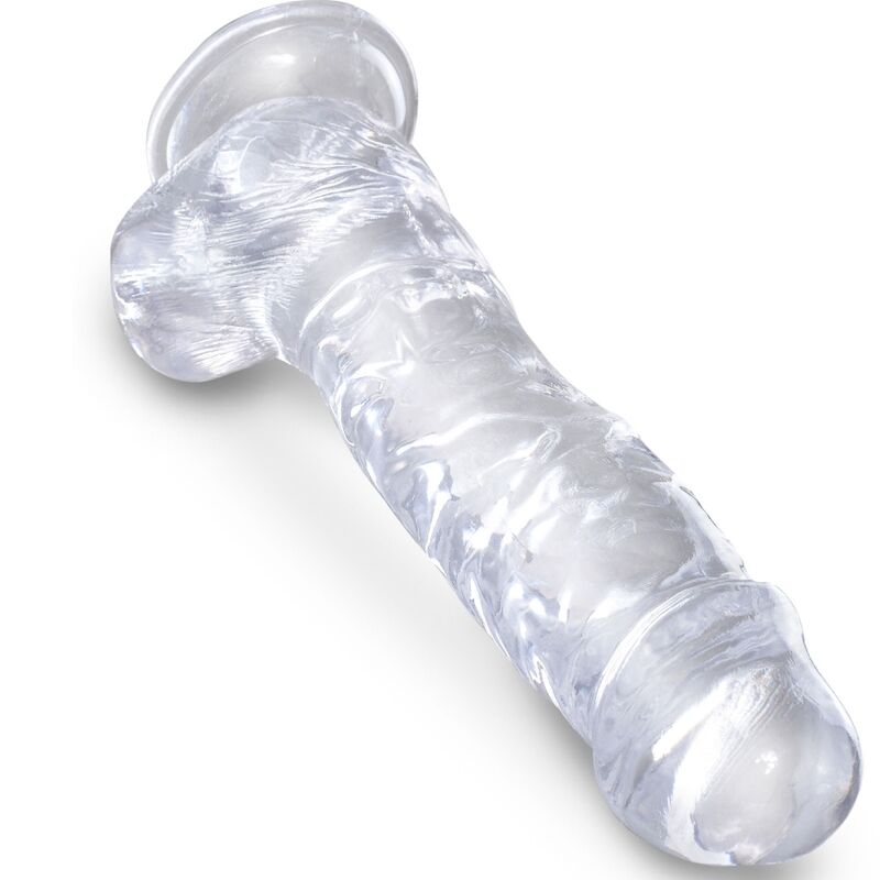 King Cock Clear Realistic Penis With Balls 16.5 Cm Transparent | Niks.fi verkkokauppa