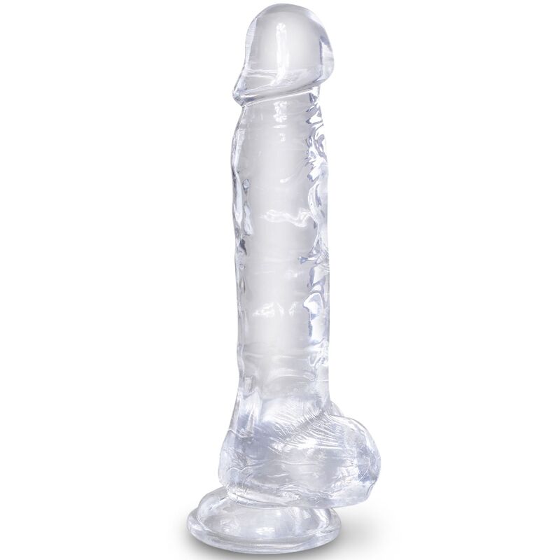 King Cock Clear Realistic Penis With Balls 16.5 Cm Transparent | Niks.fi verkkokauppa