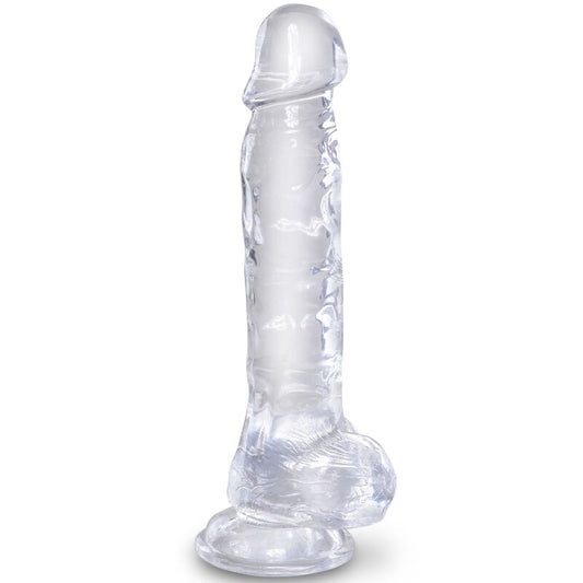 King Cock Clear Realistic Penis With Balls 16.5 Cm Transparent | Niks.fi verkkokauppa
