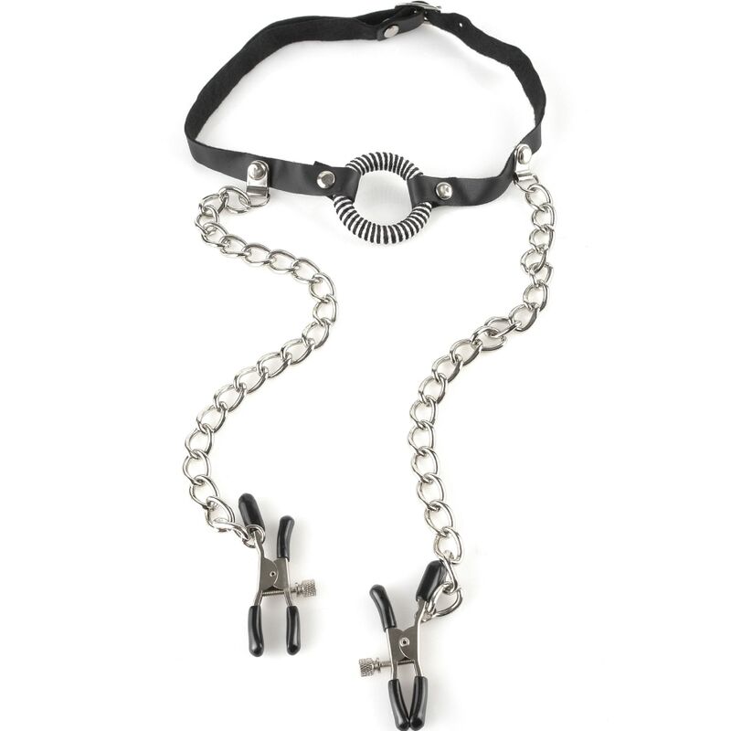 Fetish Fantasy Series Gag With Nipple Clamps | Niks.fi verkkokauppa