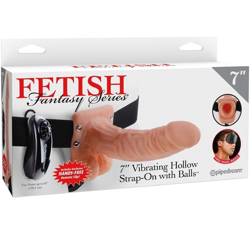 Fetish Fantasy Series Adjustable Harness Remote Control Realistic Penis With Testicles 17.8 Cm | Niks.fi verkkokauppa