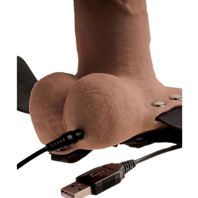 Fetish Fantasy Series Adjustable Harness Realistic Penis With Rechargeable Testicles And Vibrator 15 Cm | Niks.fi verkkokauppa