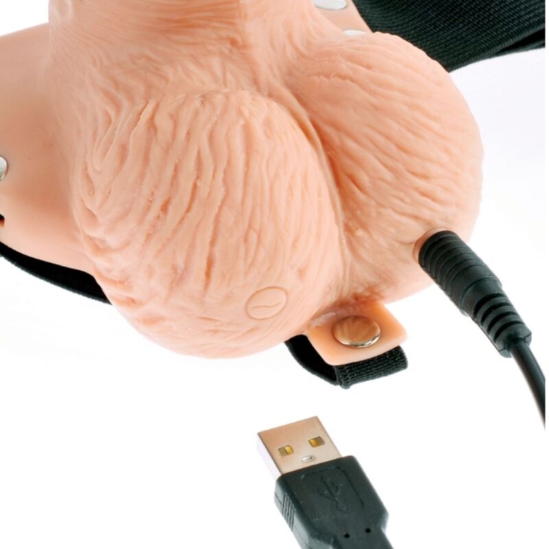 Fetish Fantasy Series Adjustable Harness Remote Control Realistic Penis With Rechargeable Testicles And Vibrator 15 Cm | Niks.fi verkkokauppa