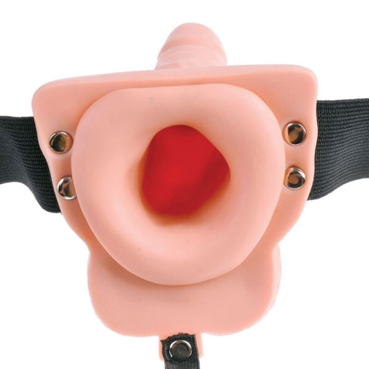 Fetish Fantasy Series Adjustable Harness Remote Control Realistic Penis With Rechargeable Testicles And Vibrator 15 Cm | Niks.fi verkkokauppa