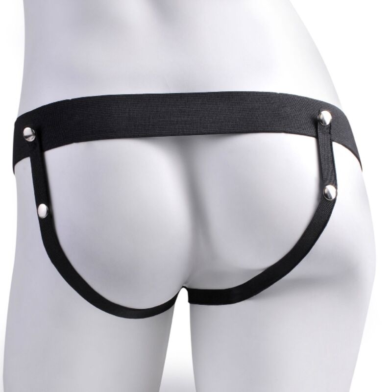 Fetish Fantasy Series Adjustable Harness Realistic Penis With Balls Rechargeable And Vibrator 17.8 Cm | Niks.fi verkkokauppa