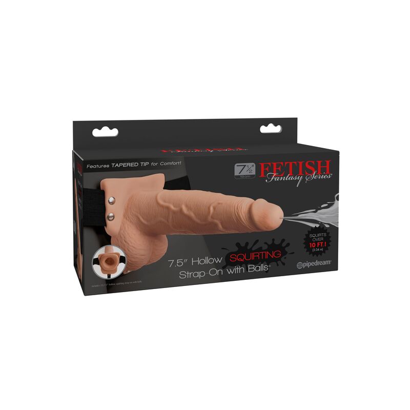 Fetish Fantasy Series Adjustable Harness Realistic Penis With Balls Squirting 19 Cm | Niks.fi verkkokauppa