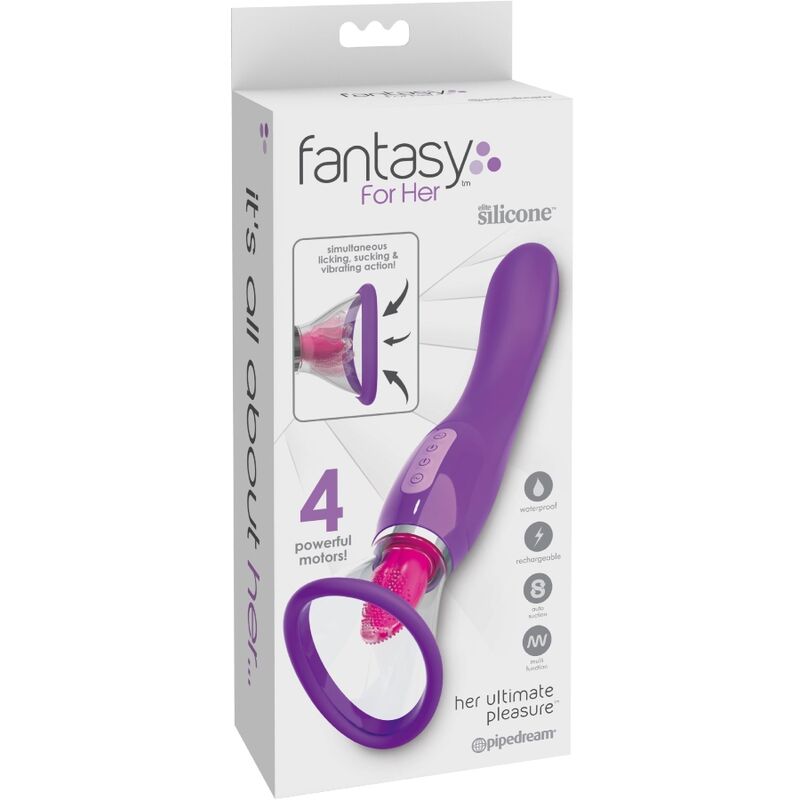 Fantasy For Her Clitoris Sucker Stimulating Tongue Violet | Niks.fi verkkokauppa