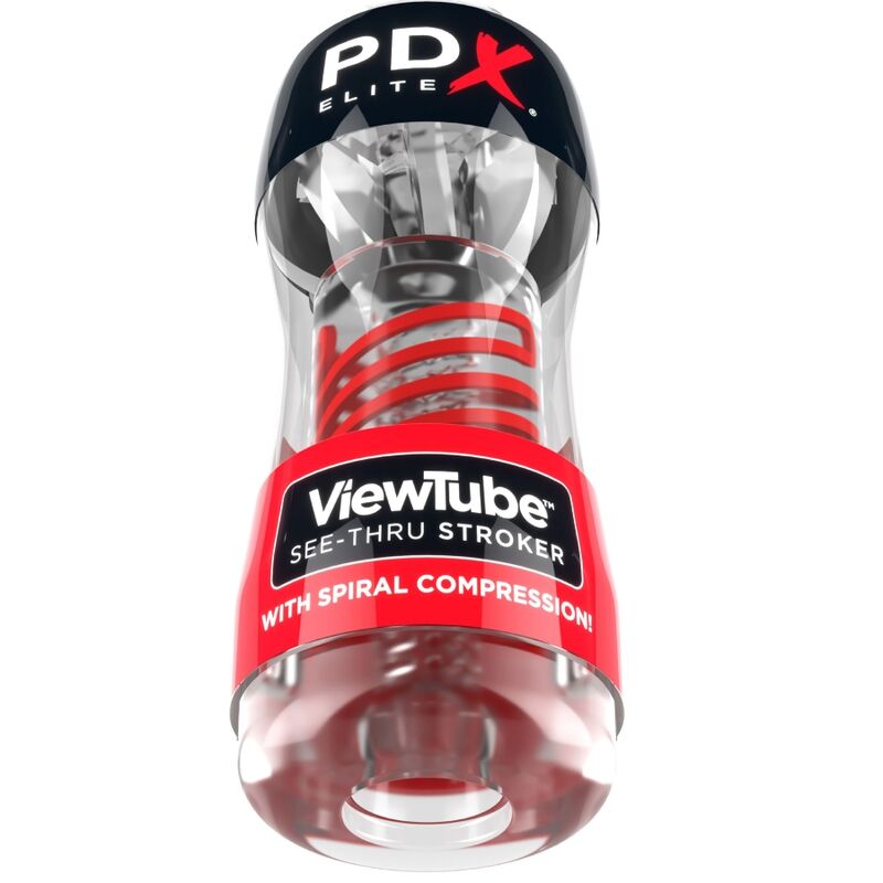 Pdx Elite Stroker Viewtube 2 Spiral Compression Transparent | Niks.fi verkkokauppa