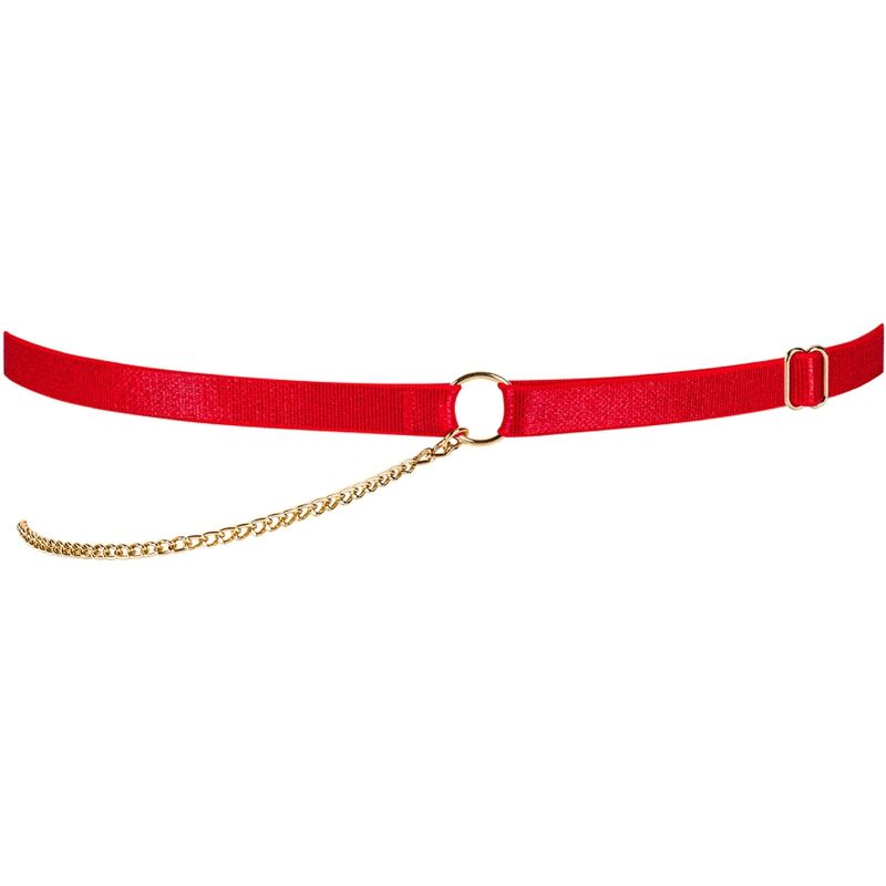 Obsessive Ingridia Garter Red One Size | Niks.fi verkkokauppa