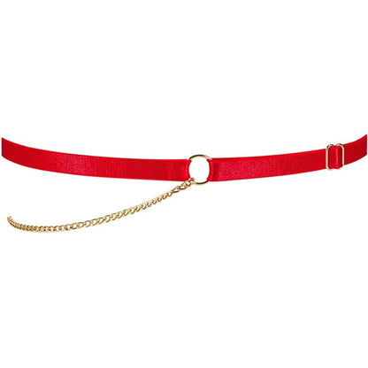 Obsessive Ingridia Garter Red One Size | Niks.fi verkkokauppa