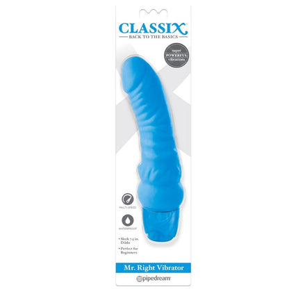 Classix Vibrating Dildo Mr. Right Multi-Speed 15.5 Cm Blue | Niks.fi verkkokauppa