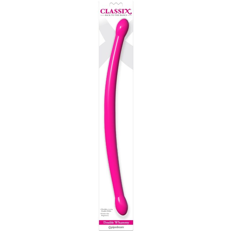 Classix Flexible Double Dildo 43.7 Cm Pink | Niks.fi verkkokauppa