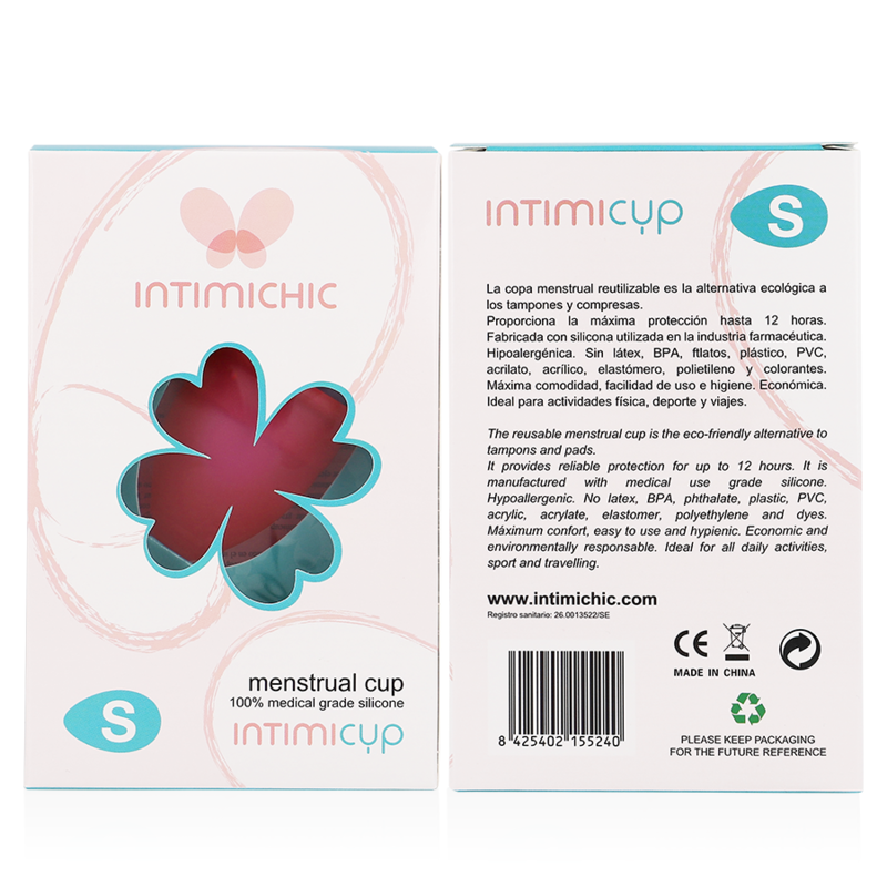 Intimichic Menstrual Cup Medical Grade Silicone Size S | Niks.fi verkkokauppa