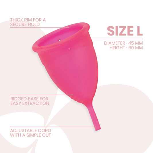 Intimichic Menstrual Cup Medical Grade Silicone Size L | Niks.fi verkkokauppa