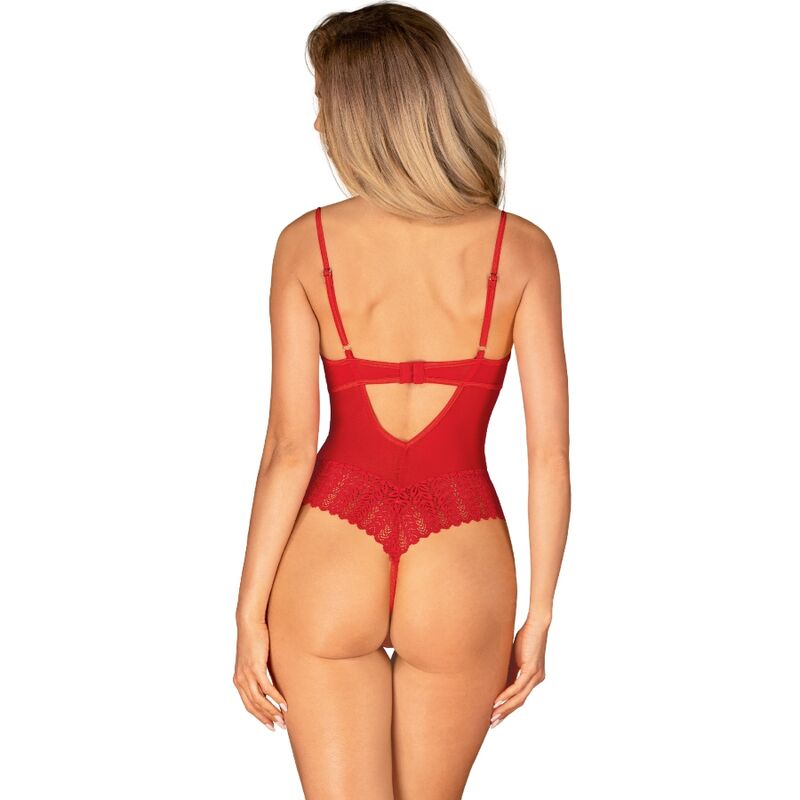 Obsessive Ingridia Crotchless Red M/L | Niks.fi verkkokauppa