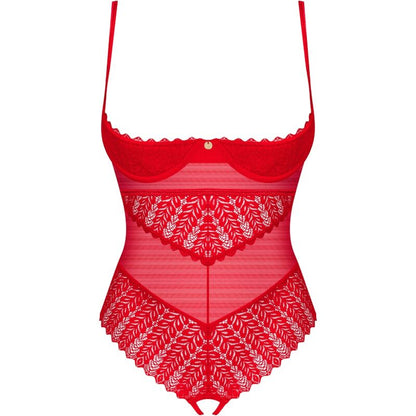Obsessive Ingridia Crotchless Red Xl/Xxl | Niks.fi verkkokauppa