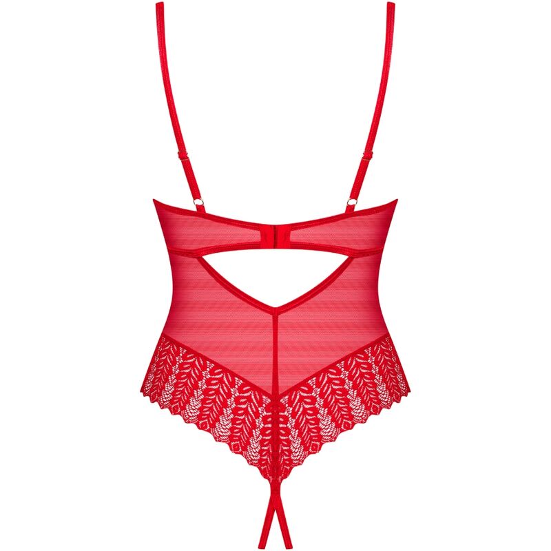 Obsessive Ingridia Crotchless Red Xl/Xxl | Niks.fi verkkokauppa