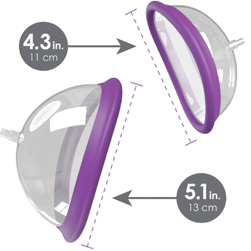 Fantasy For Her Rechargeable Clitoris Suction Pump Kit Size S/L | Niks.fi verkkokauppa