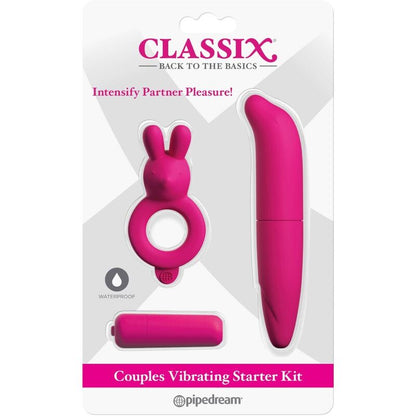 Classix Kit For Couples With Ring, Bullet And Stimulator Pink | Niks.fi verkkokauppa