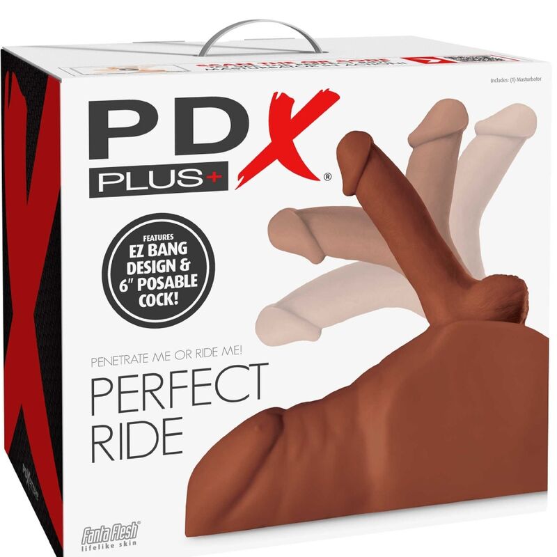 Pdx Plus Perfect Ride Masturbator Penis And Anus Brown | Niks.fi verkkokauppa