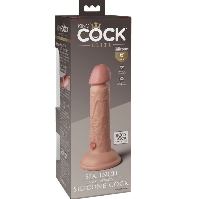 King Cock Elite Realistic Silicone Dildo 15.2 Cm | Niks.fi verkkokauppa