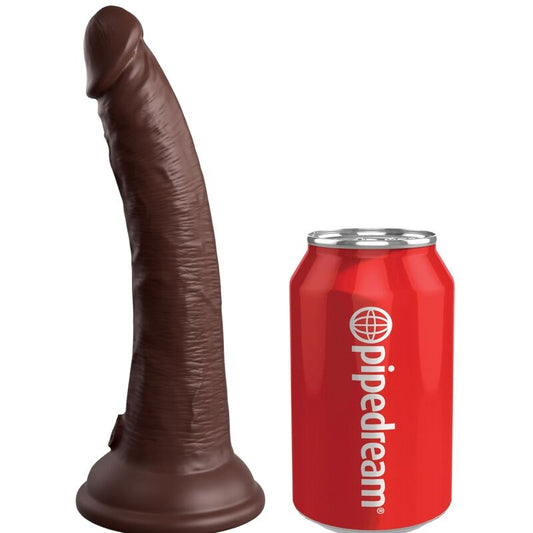 King Cock Elite Realistic Silicone Dildo 17.8 Cm Brown | Niks.fi verkkokauppa