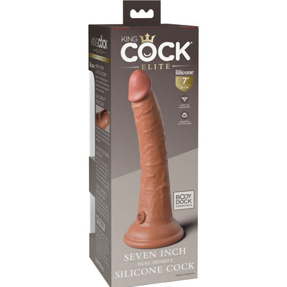 King Cock Elite Realistic Silicone Dildo 17.8 Cm Caramel | Niks.fi verkkokauppa