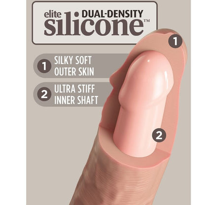 King Cock Elite Realistic Silicone Dildo 23 Cm | Niks.fi verkkokauppa