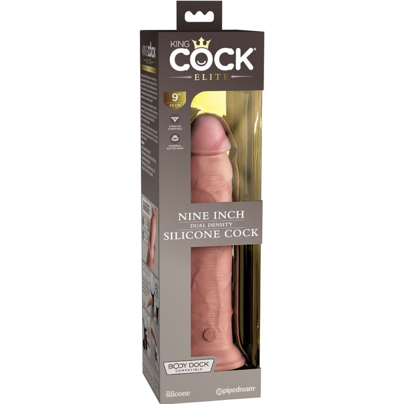 King Cock Elite Realistic Silicone Dildo 23 Cm | Niks.fi verkkokauppa
