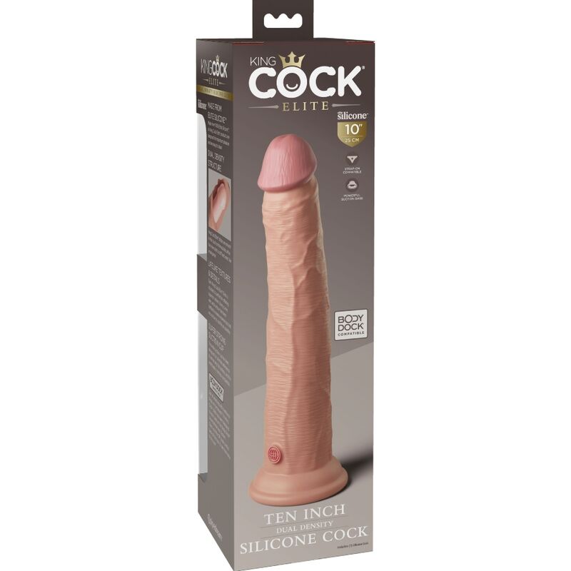 King Cock Elite Realistic Silicone Dildo 25.4 Cm | Niks.fi verkkokauppa