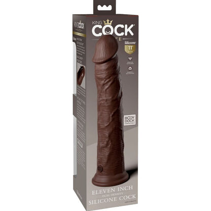 King Cock Elite Realistic Silicone Dildo 28 Cm Brown | Niks.fi verkkokauppa