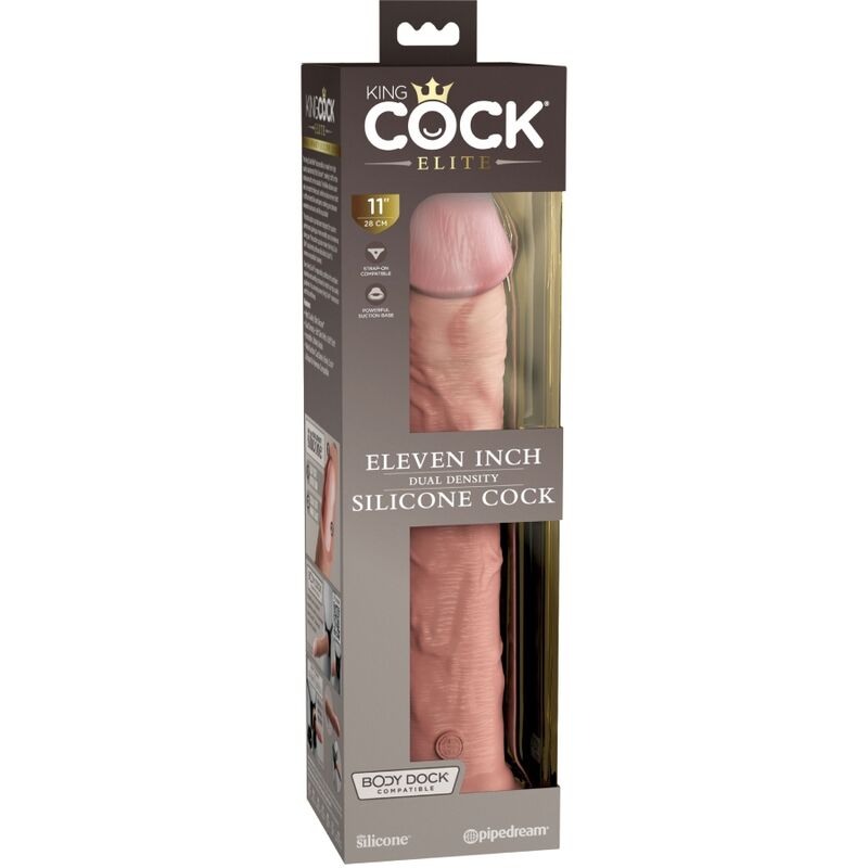 King Cock Elite Realistic Silicone Dildo 28 Cm | Niks.fi verkkokauppa