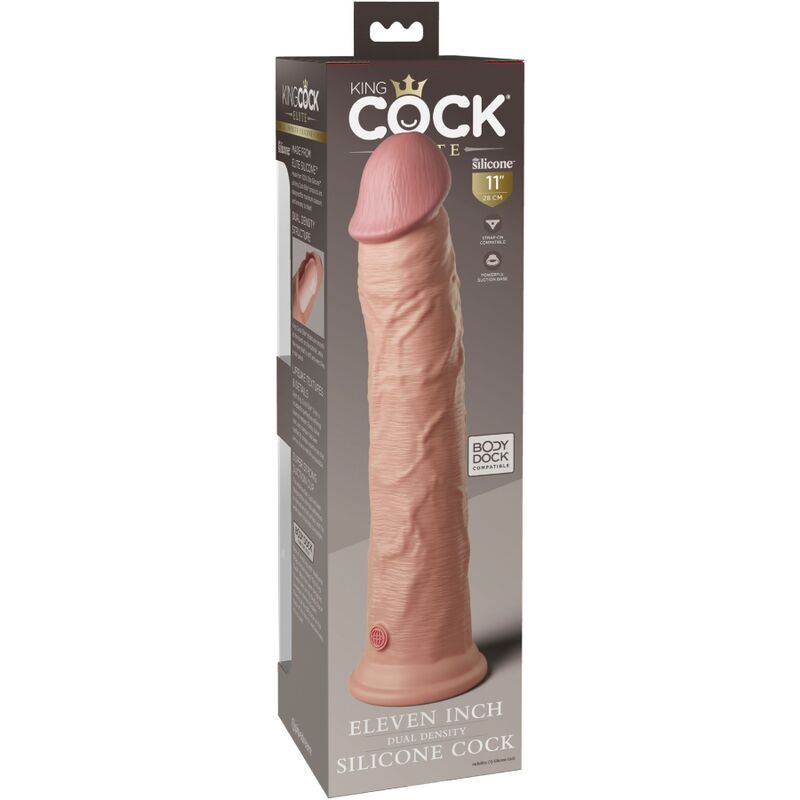 King Cock Elite Realistic Silicone Dildo 28 Cm | Niks.fi verkkokauppa