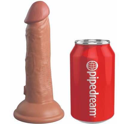 King Cock Elite Realistic Dildo Vibrating & Silicone 15.2 Cm Caramel | Niks.fi verkkokauppa
