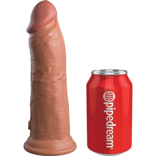 King Cock Elite Realistic Dildo Vibrating & Silicone 20.3 Cm Caramel | Niks.fi verkkokauppa