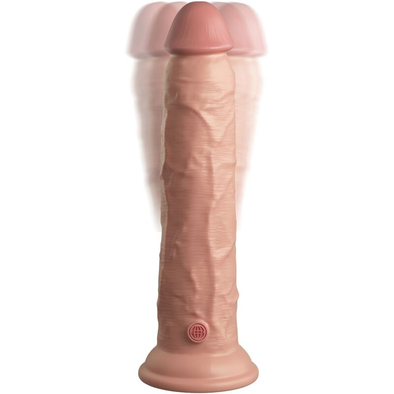 King Cock Elite Realistic Dildo Vibrator & Silicone Remote Control 23 Cm | Niks.fi verkkokauppa