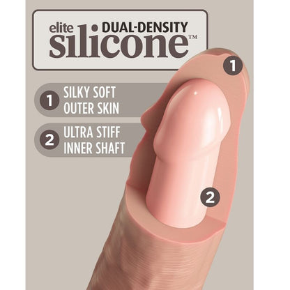 King Cock Elite Realistic Dildo Vibrator & Silicone Remote Control 23 Cm | Niks.fi verkkokauppa