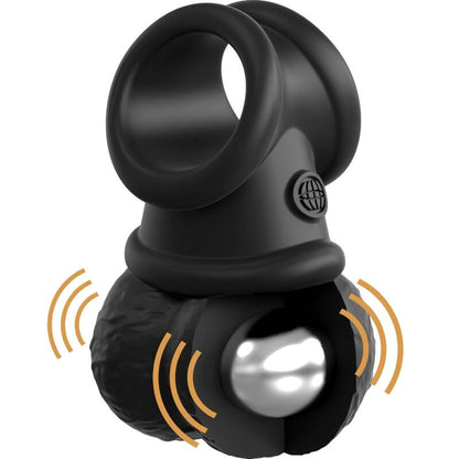 King Cock Elite Ring With Testicle Vibrating Silicone | Niks.fi verkkokauppa