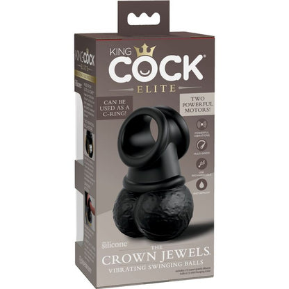 King Cock Elite Ring With Testicle Vibrating Silicone | Niks.fi verkkokauppa