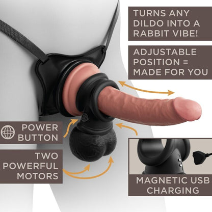 King Cock Elite Ring With Testicle Vibrating Silicone | Niks.fi verkkokauppa