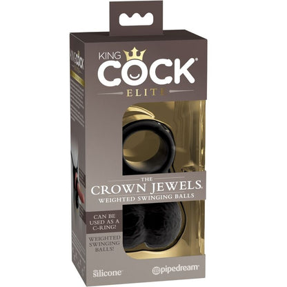 King Cock Elite Ring With Testicle Silicone | Niks.fi verkkokauppa