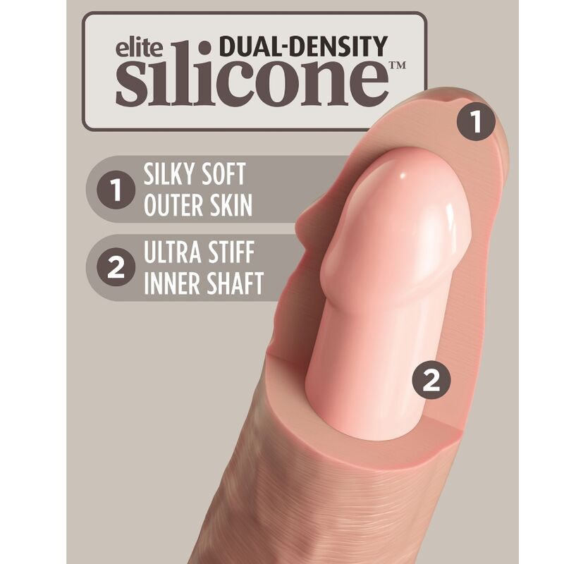 King Cock Elite Adjustable Harness With Dildo 15.2 Cm For Beginners | Niks.fi verkkokauppa