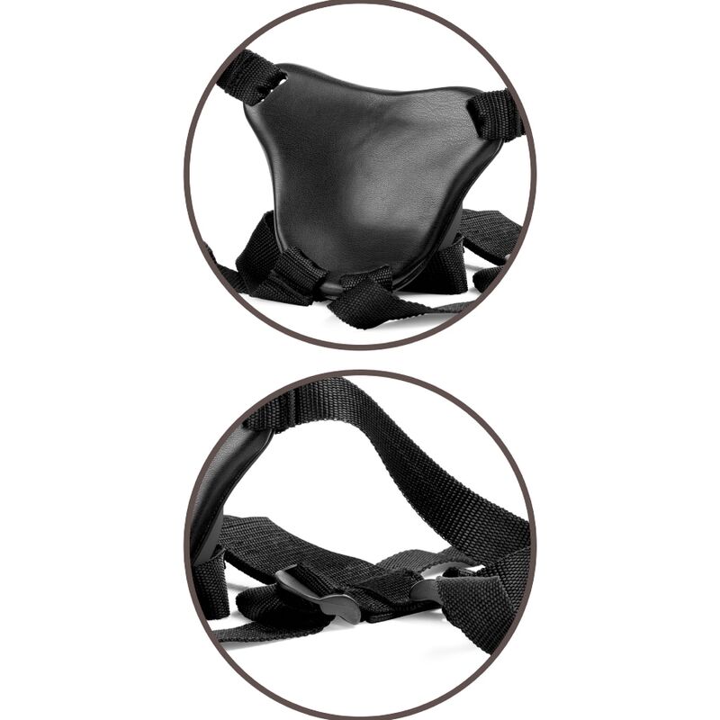 King Cock Elite Comfy Adjustable Harness With Dildo 17.8 Cm | Niks.fi verkkokauppa