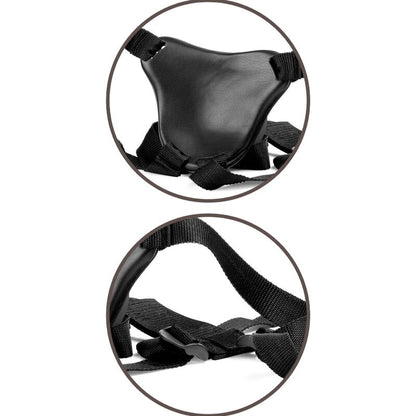 King Cock Elite Comfy Adjustable Harness With Dildo 17.8 Cm | Niks.fi verkkokauppa