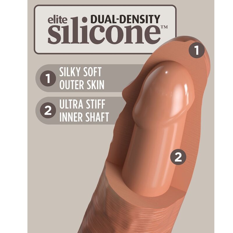 King Cock Elite Comfy Adjustable Harness With Dildo 17.8 Cm | Niks.fi verkkokauppa