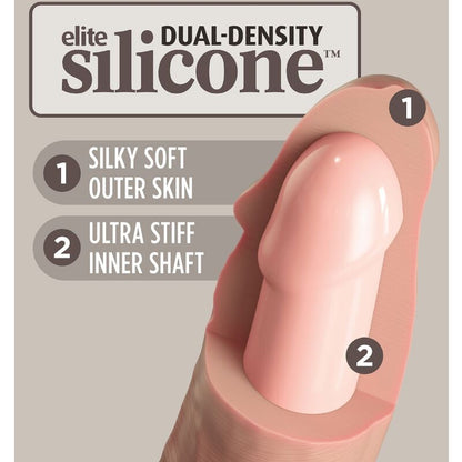 King Cock Elite Deluxe Adjustable Harness Kit Ring With Testicles & Dildo 20.3 Cm | Niks.fi verkkokauppa