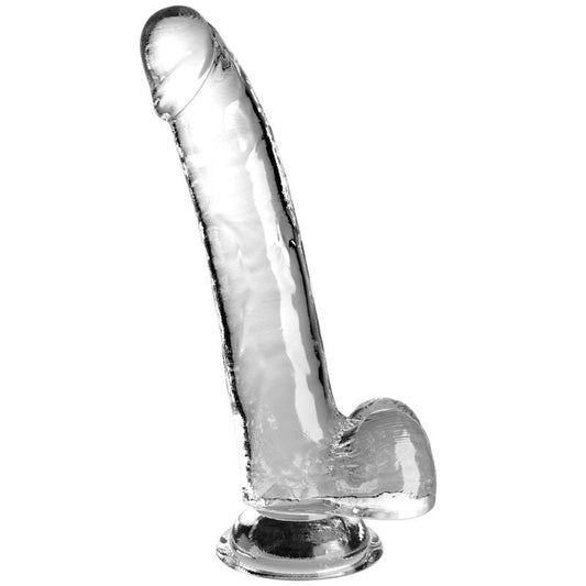 King Cock Clear Dildo With Testicles 20.3 Cm Transparent | Niks.fi verkkokauppa