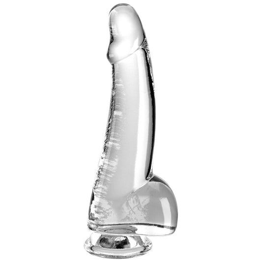 King Cock Clear Dildo With Testicles 15.2 Cm Transparent | Niks.fi verkkokauppa